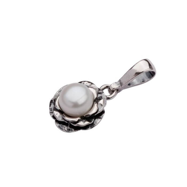 Silver set with pearls KPL 761 White Pearl