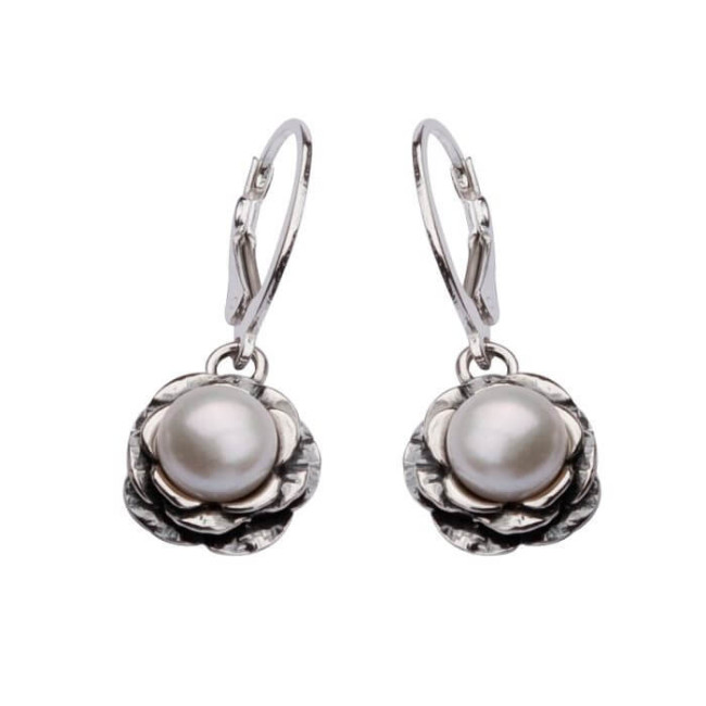 Silver set with pearls KPL 761 White Pearl