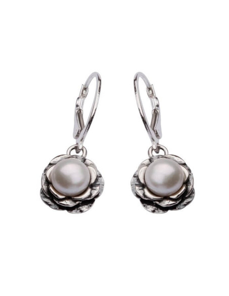 Silver set with pearls KPL 761 White Pearl