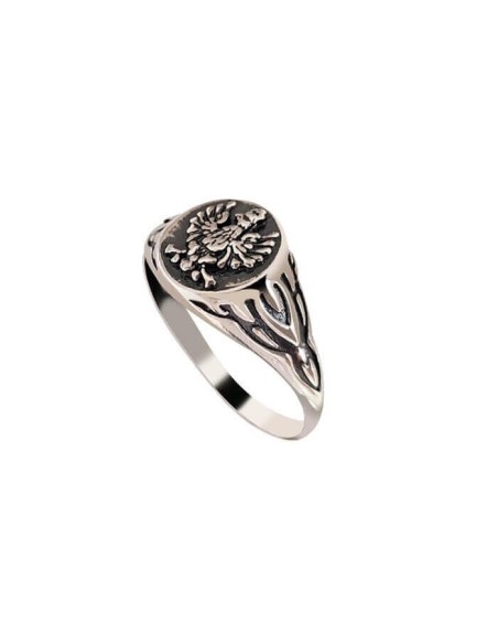 Silver signet ring Eagle PB 399