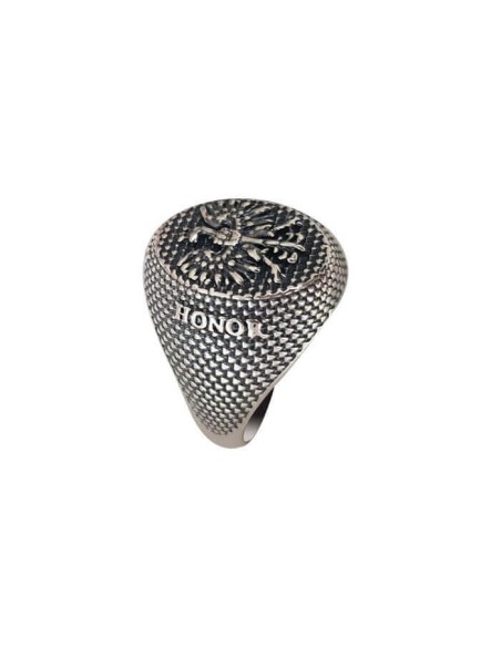 Silver signet ring Eagle PB 402