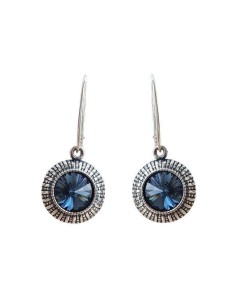 Silver earrings with crystals K 1850