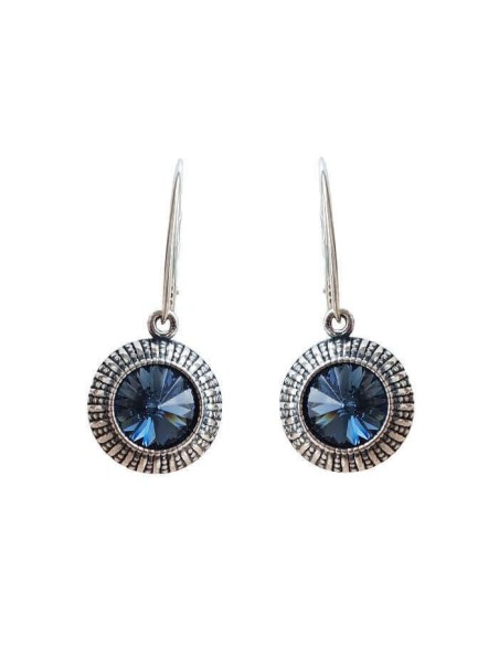 Silver earrings with crystals K 1850