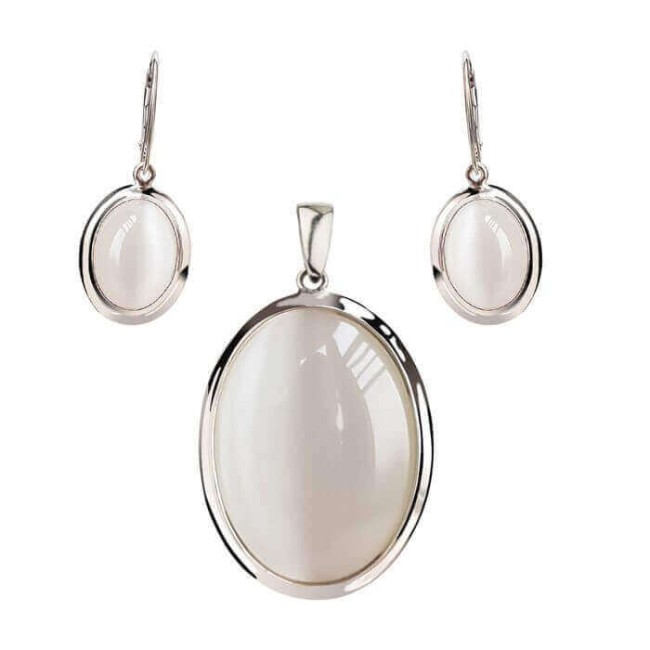 Srebrny wisior Kocie Oko W 585 Kocie Oko|Polcaratdesign.pl Biżuteria