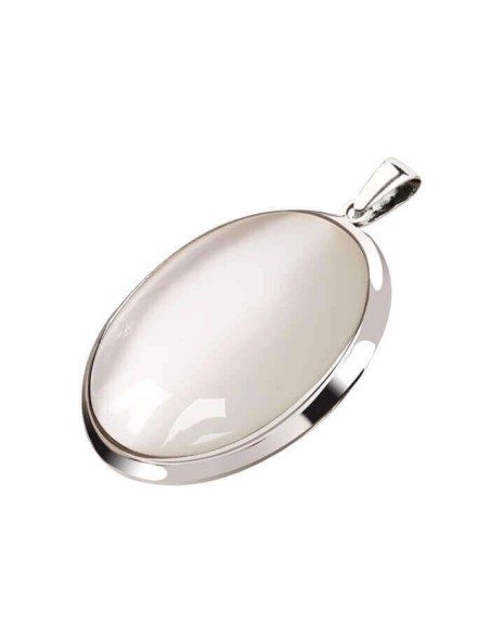 Silver Cat Eye Pendant W 585 Cat Eye