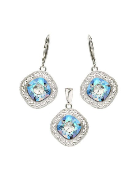 Silver earrings Swarovski Elements K 1893 Silver earrings Swarovski Elements K 1893