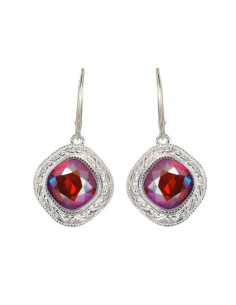 Silver earrings Swarovski Elements K 1893