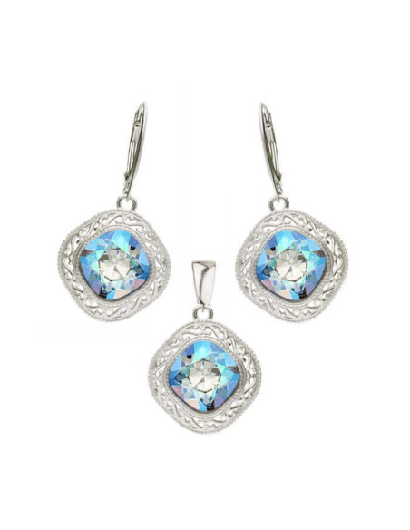 Rodowany pierścionek srebrny Swarovski Elements PK 1893|Polcaratdesign.pl Biżuteria