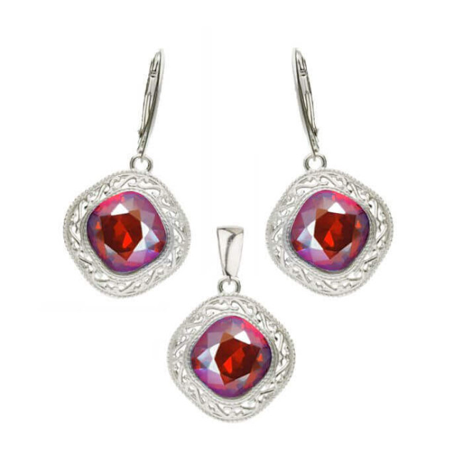 Rhodium-plated silver ring Swarovski Elements PK 1893
