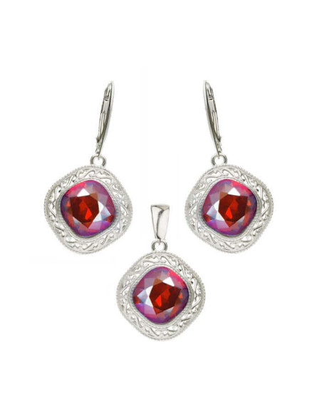 Rhodium-plated silver ring Swarovski Elements PK 1893