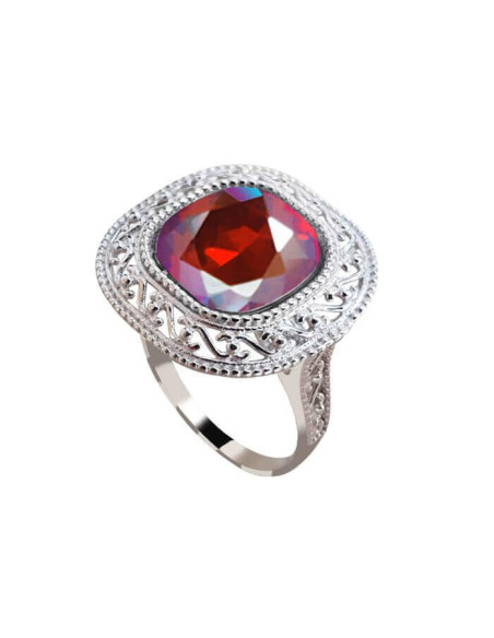 Rhodium-plated silver ring Swarovski Elements PK 1893