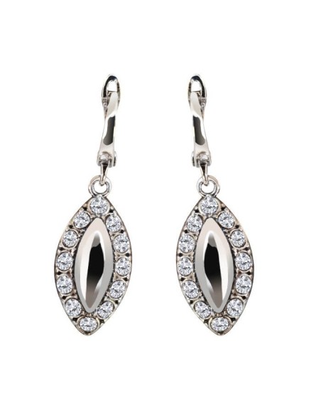 Silver earrings with zircons K 1826