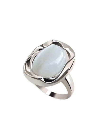 silver cat eye ring