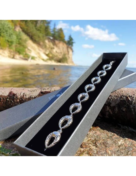 Srebrna bransoletka L 1938|Polcaratdesign.pl Biżuteria