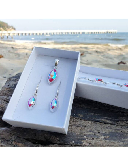 Silver rhodium-plated bracelet with Swarovski crystals L 2081