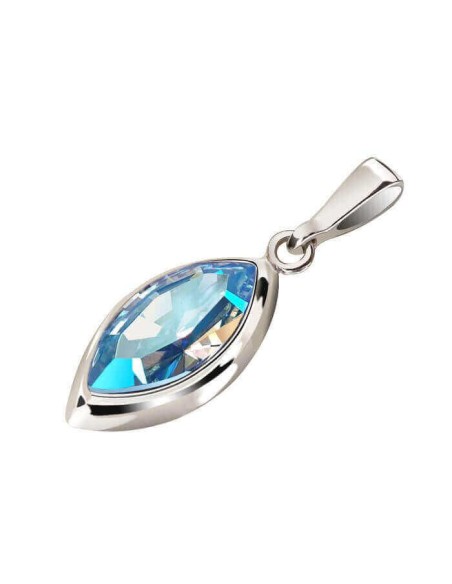 Silver rhodium-plated pendant with Swarovski crystals W 2081 Silver rhodium-plated pendant with Swarovski crystals W 2081