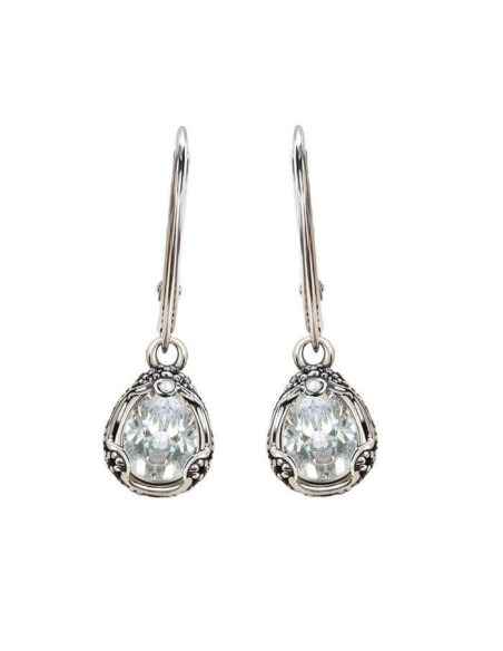 K 2084 Silver Zirconia Earrings