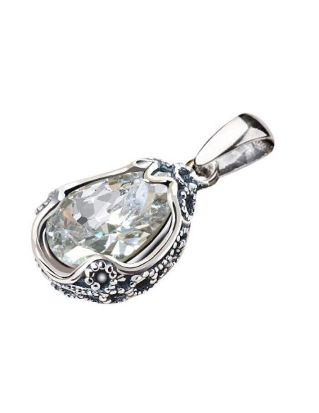 Silver pendant with cubic zirconia W 2084