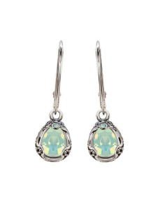 K 2084 Silver Crystal Earrings 2