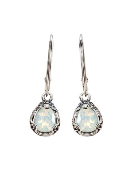 Kolczyki srebrne z kryształami K 2084|Polcaratdesign.pl Biżuteria