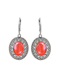 K 2093 Silver Crystal Earrings