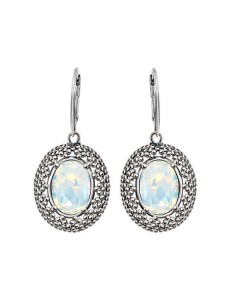 K 2093 Silver Crystal Earrings 2