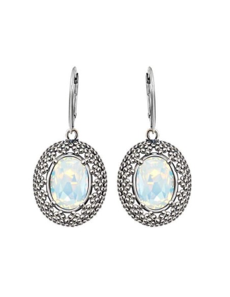 K 2093 Silver Crystal Earrings