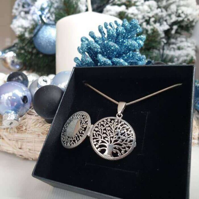 Silver pendant box Tree of Life W 1306