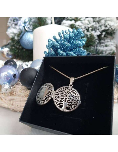 Silver pendant box Tree of Life W 1306
