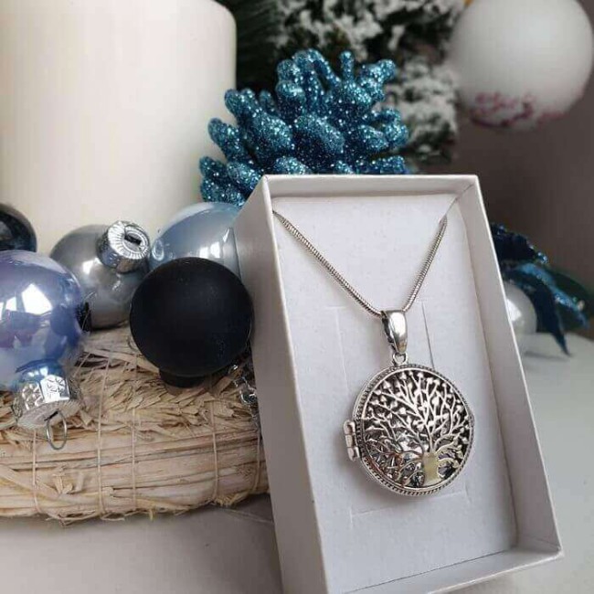 Silver pendant box Tree of Life W 1306