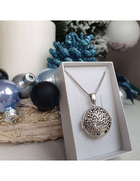 Silver pendant box Tree of Life W 1306