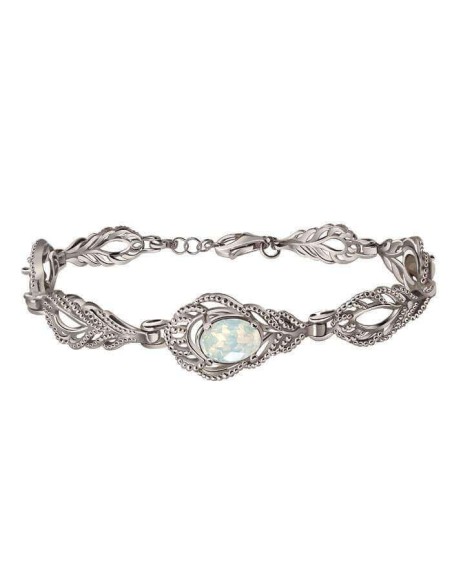 Srebrna rodowana bransoletka z kryształami Swarovski L 2086|Polcaratdesign.pl Biżuteria