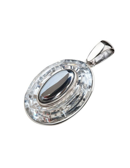 Silver pendant with Swarovski Crystal W 1706 Silicon