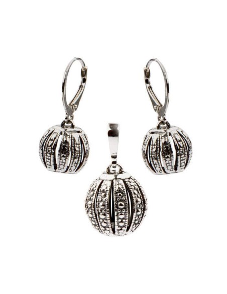 Silver oxidized barrel set KPL 1027 Silver oxidized barrel set KPL 1027