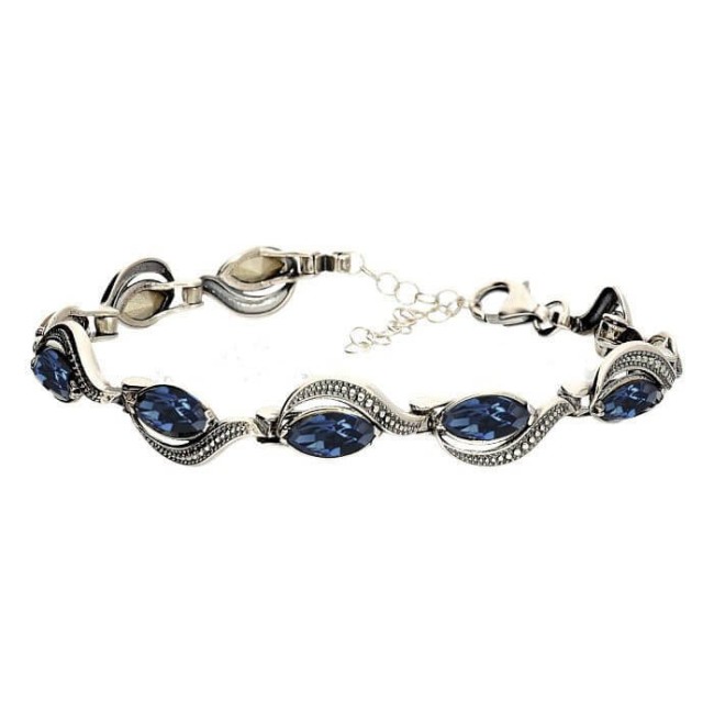 Silver Swarovski bracelet L 1903 Polcarat Design