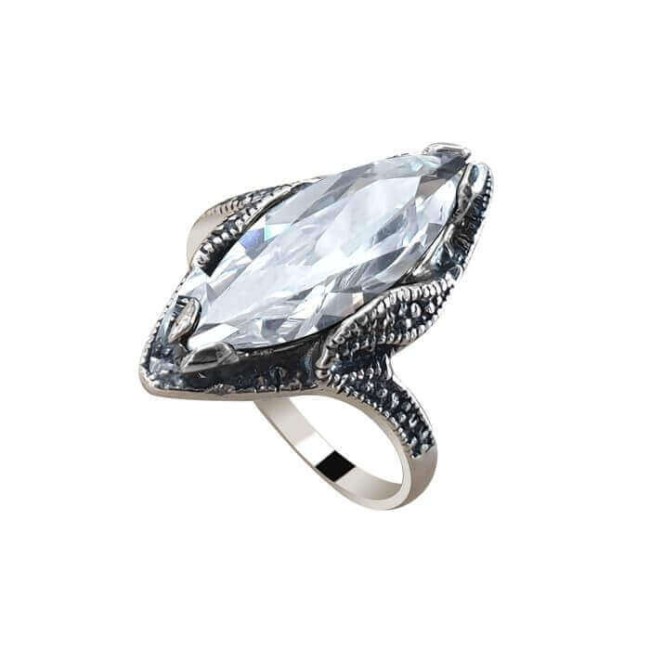 Silver ring with zirconia PK 1509
