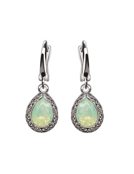 Swarovski K 2087 Silver Crystal Earrings