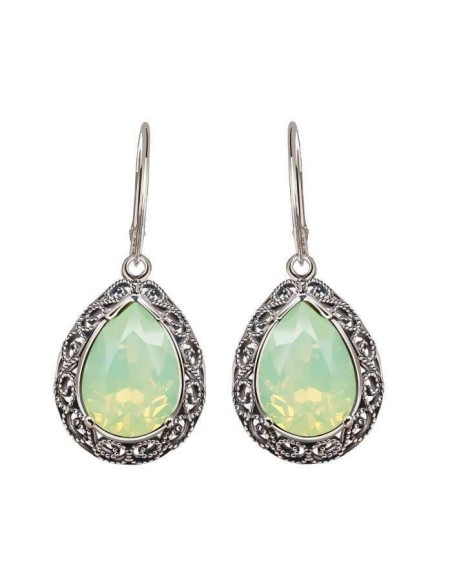 Swarovski K 2087 Silver Crystal Earrings