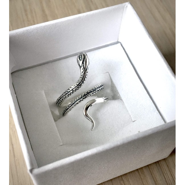 Silver ring VIPER universal size PK 407