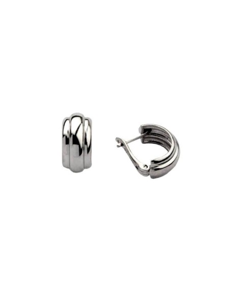 Rhodium plated silver earrings K3 1183