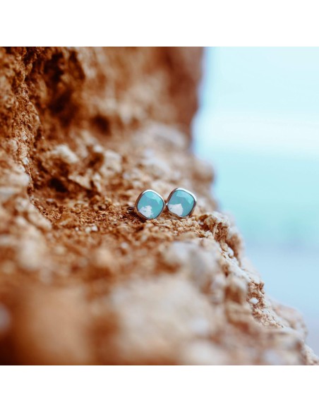 Srebrny rodowany wisiorek z kryształami Swarovski W 2092|Polcaratdesign.pl Biżuteria