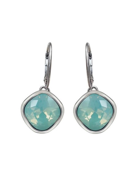 Polcarat Design oxidised silver k3 2092 crystal earrings