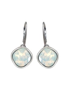 Polcarat Design oxidised silver k3 2092 crystal earrings