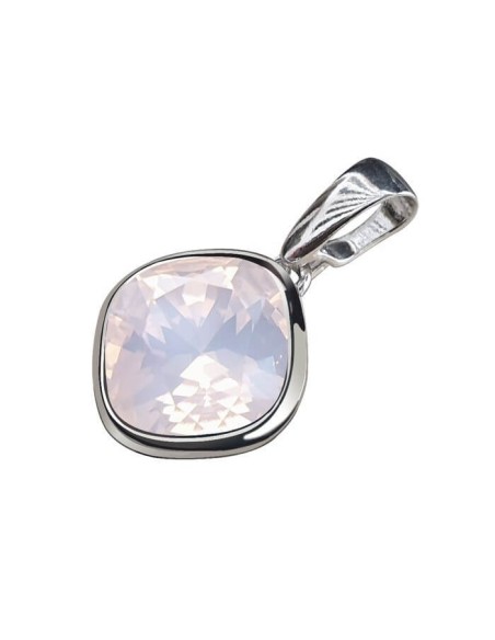 Srebrny rodowany wisiorek z kryształami Swarovski W 2092|Polcaratdesign.pl Biżuteria