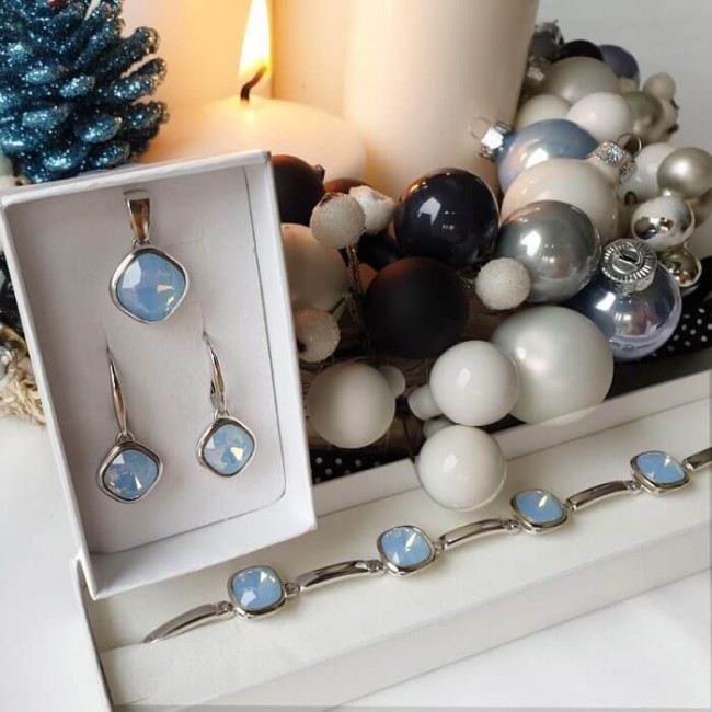 Rotten silver earrings swarovski elements k3 2092