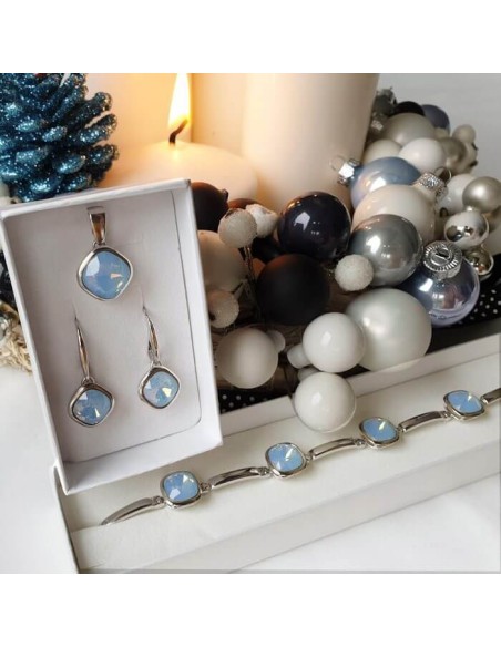 Rotten silver earrings swarovski elements k3 2092