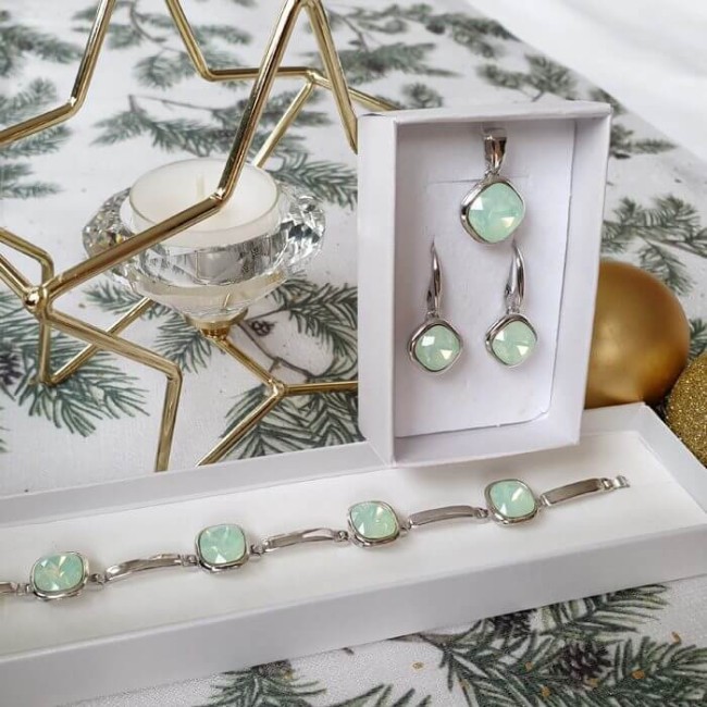 Rotten silver earrings swarovski elements k3 2092