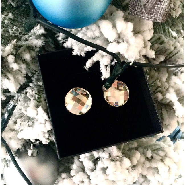 Elegant silver swarovski clips KL 4001 Polcarat Design