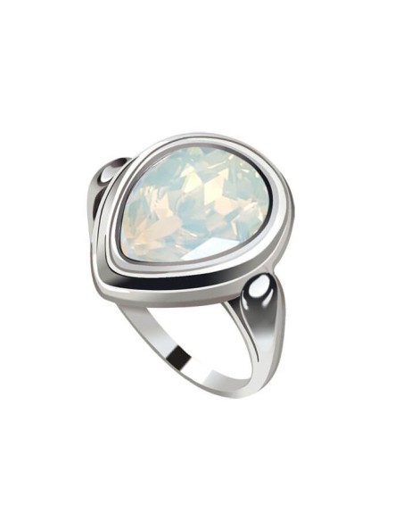 Silver ring with Swarovski crystal PK 2095