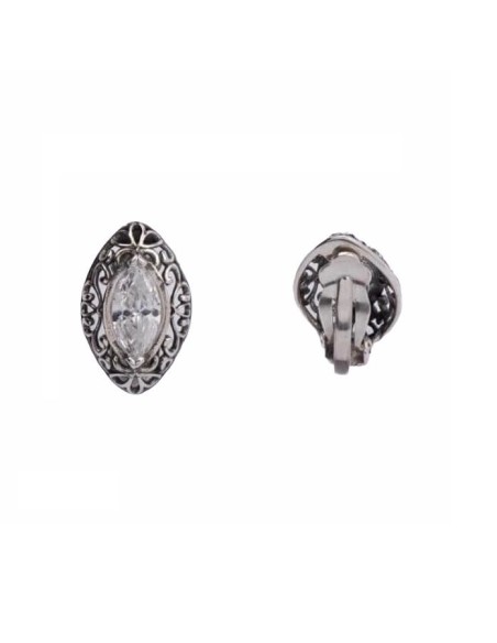 Silver clips with zircons 1576 Clips